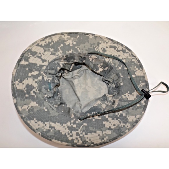US Miltary Camo Boonie bucket Bush Hat Brim Chin strap - Size M - L - Picture 6 of 8
